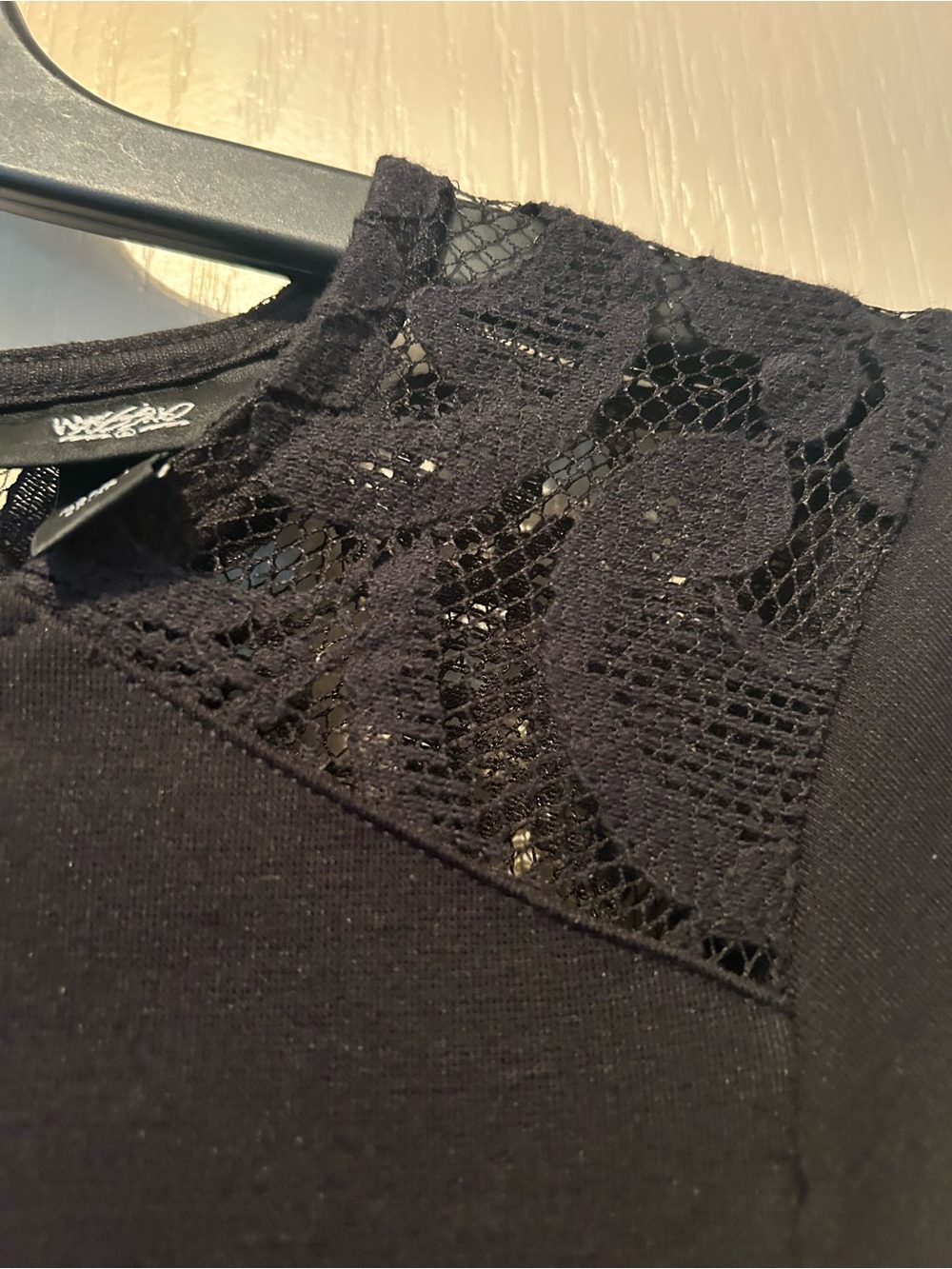Classic Black Sleeveless A-Line Dress with Embellished Neckline - Picture 4 of 4